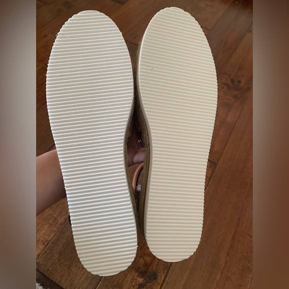 NEW See By Chloe Glyn Espadrille Ankle Sandals Suede Shoes Sz 37 Cipria blush - Picture 6 of 7